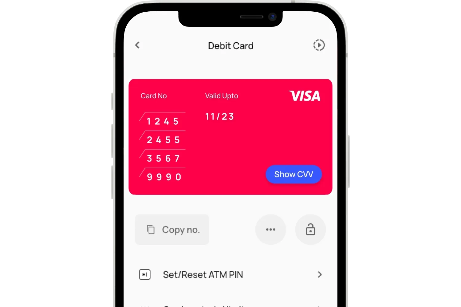 virtual debit card on your phone